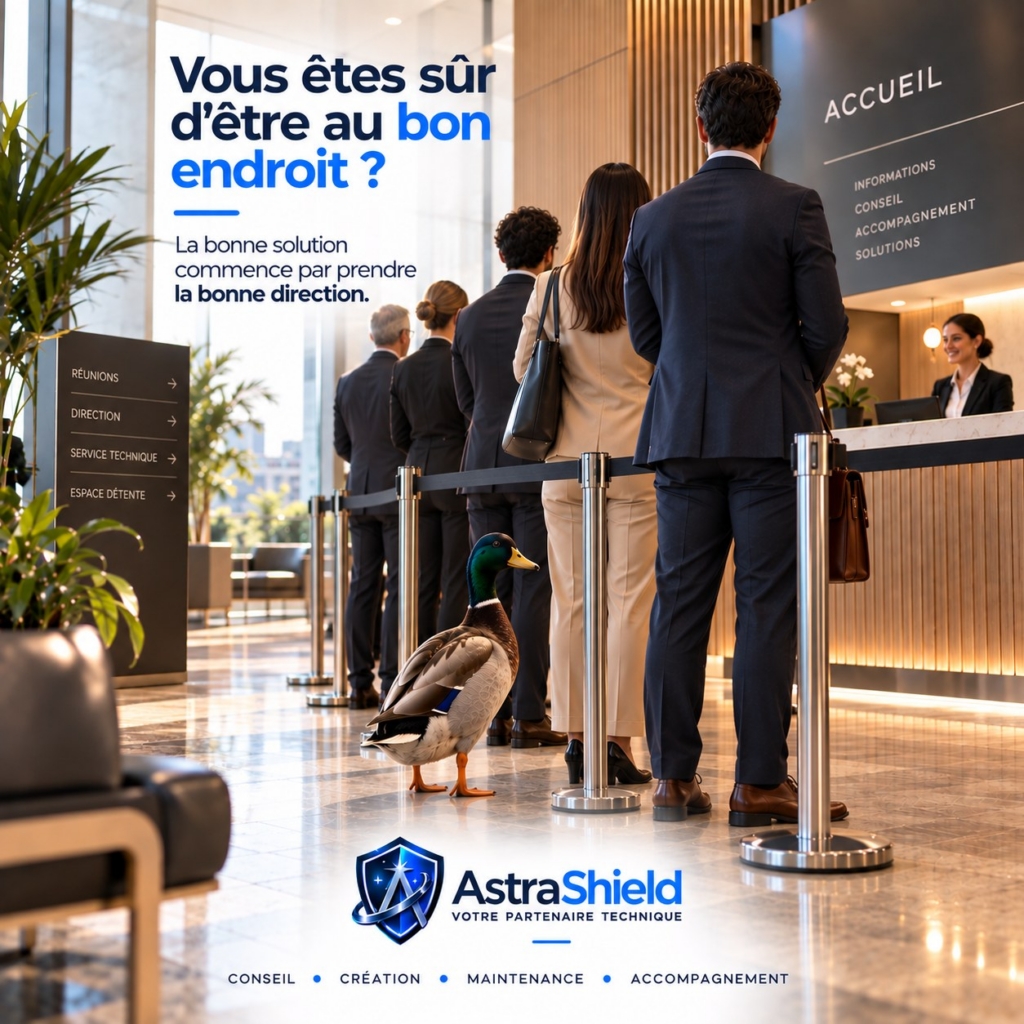 Vous êtes sûr d’être au bon endroit ? On peut…